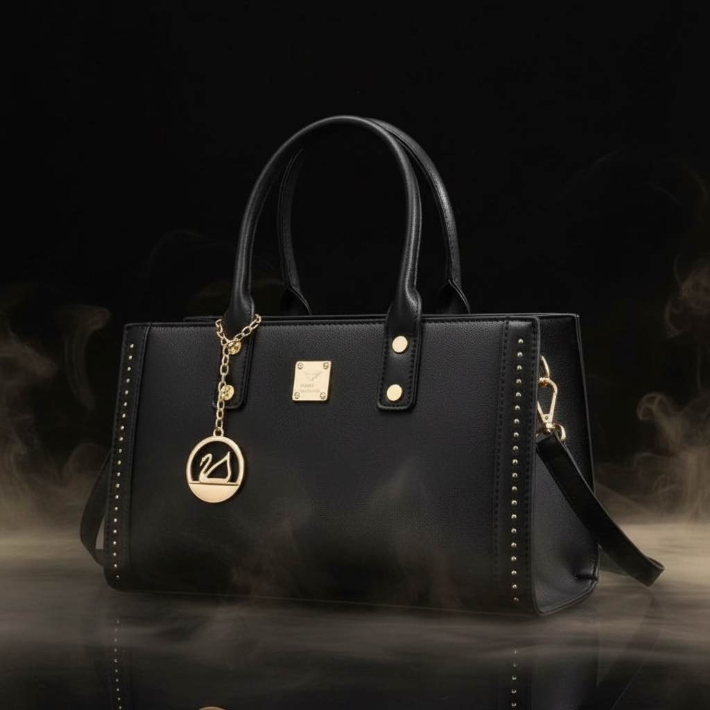 Black Bag - Black Gold Background