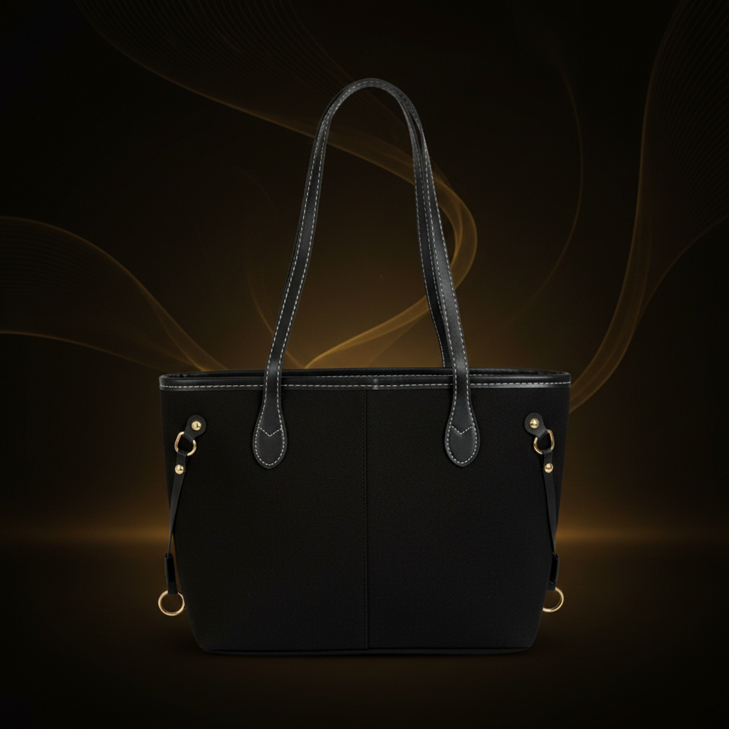 Black Denim Tote