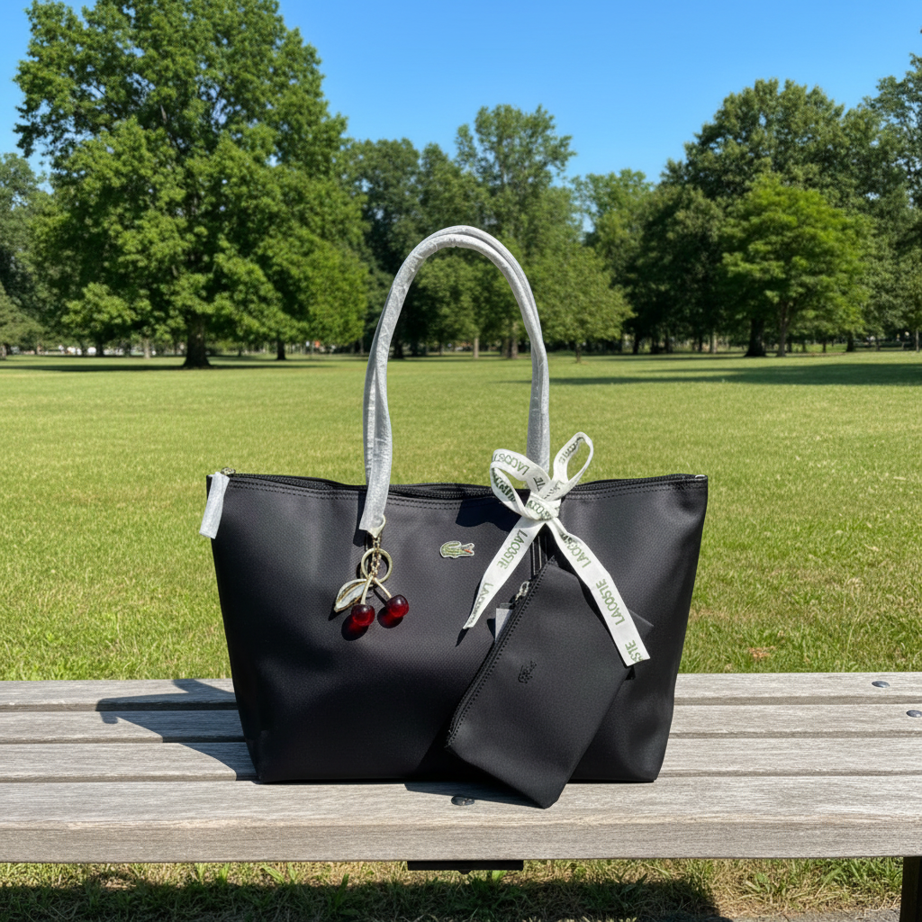 Black Lacoste Tote - Park