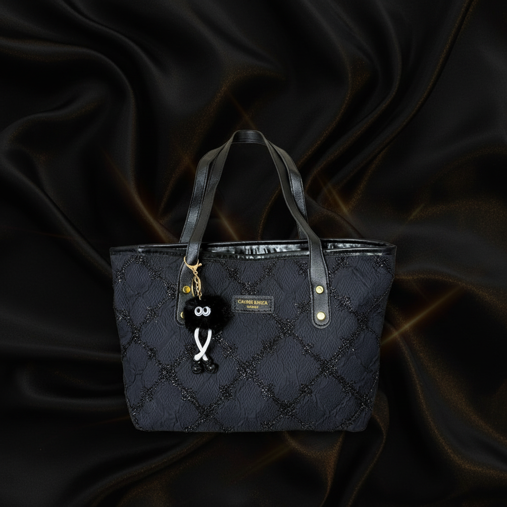 Black tote - luxury background