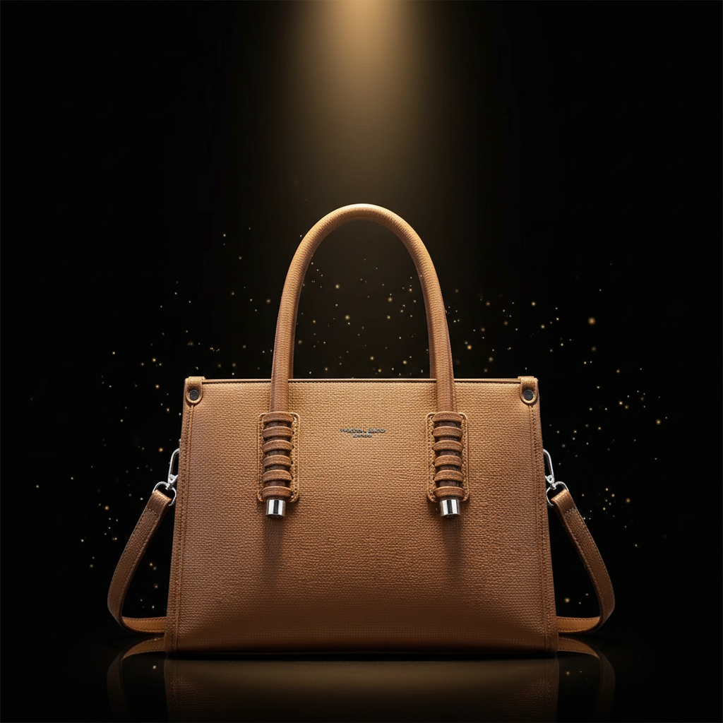 Brown Tote - Black Gold