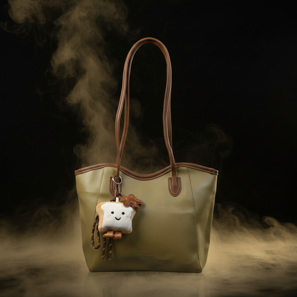 Charm Tote Bag – Khaki
