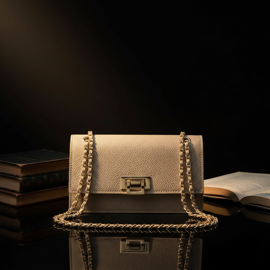 Cream Bag - Dark Background