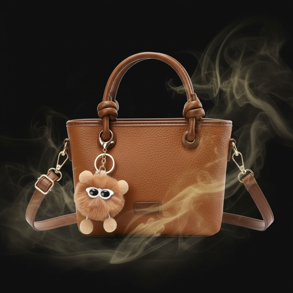 Knot and Charm Cute Bag - Tan