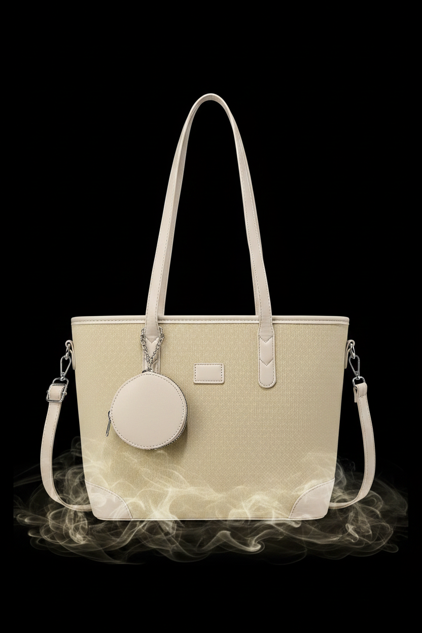 Cream Riviera Tote Bag