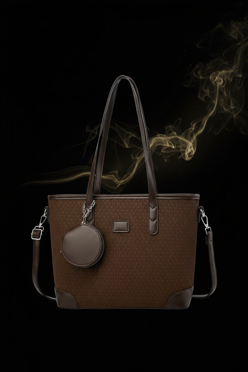 Dark Brown Riviera Tote Bag
