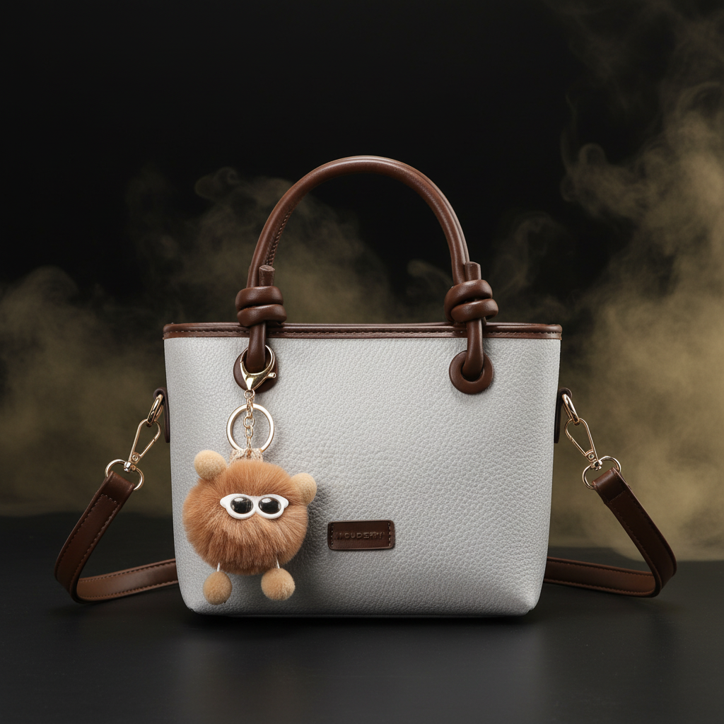 Knot and Charm Cute Bag - Grey