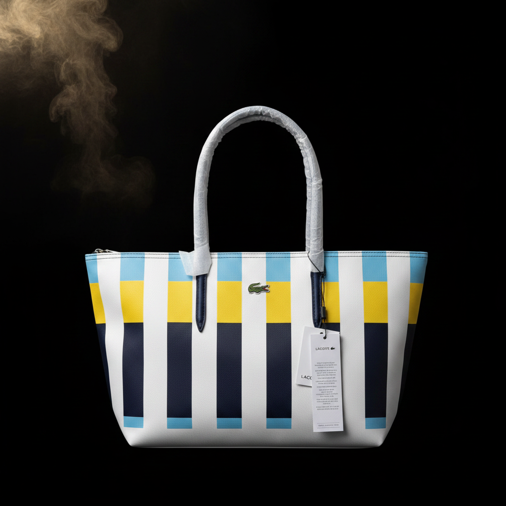 Lacoste Tote Bag – Stripe Block