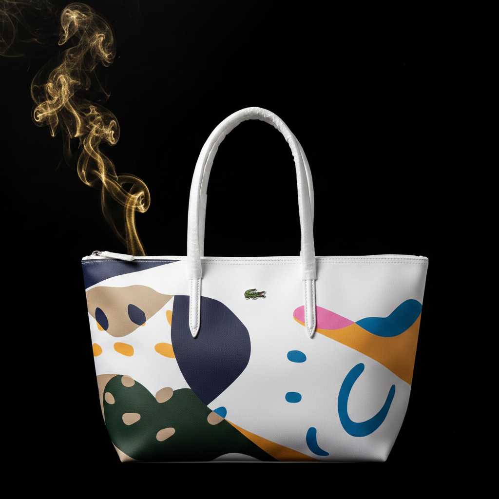 Lacoste Tote – Abstract Splash