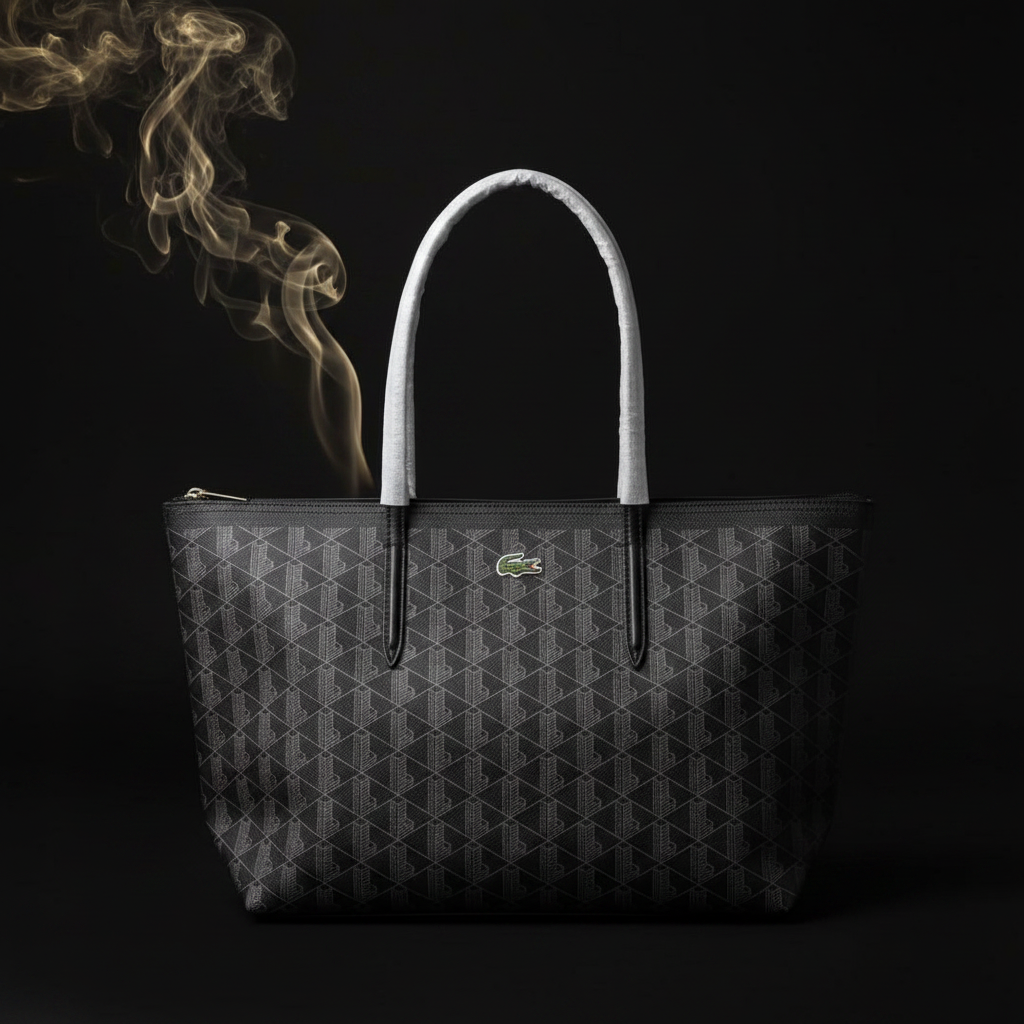 Lacoste Tote – Charcoal Monogram