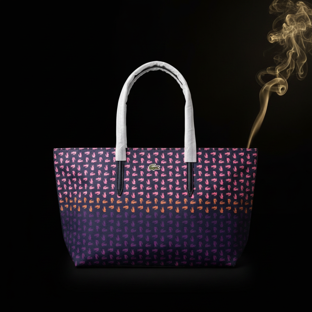 Lacoste Tote – Navy Croc