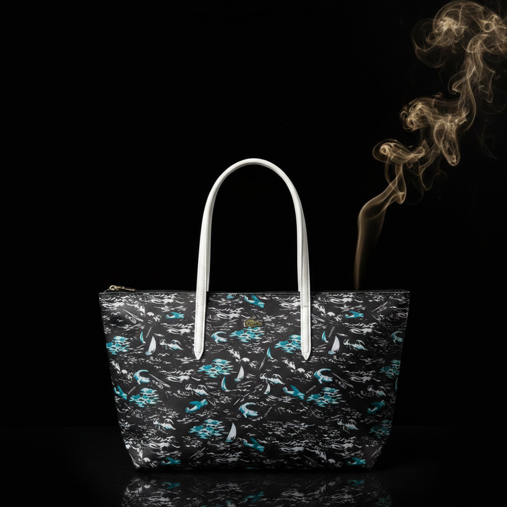 Lacoste Tote – Ocean Print