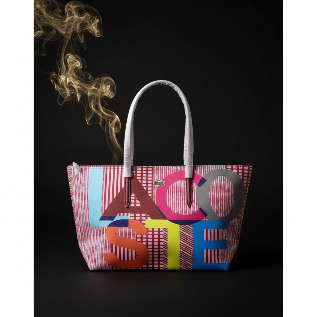 Lacoste Tote – Pink Print