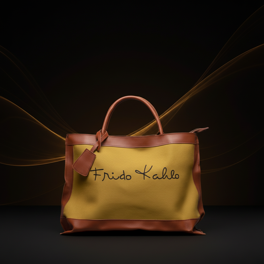 Olive Frida Kahlo tote - luxury background
