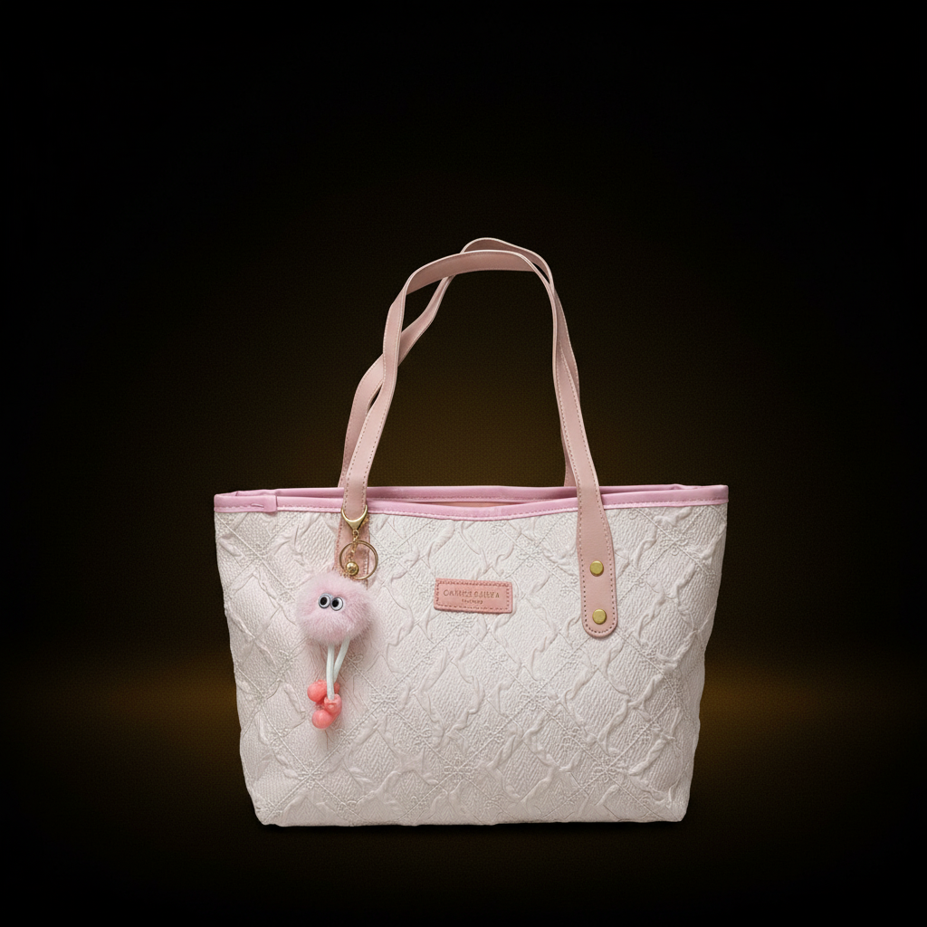 Pink tote - luxury background
