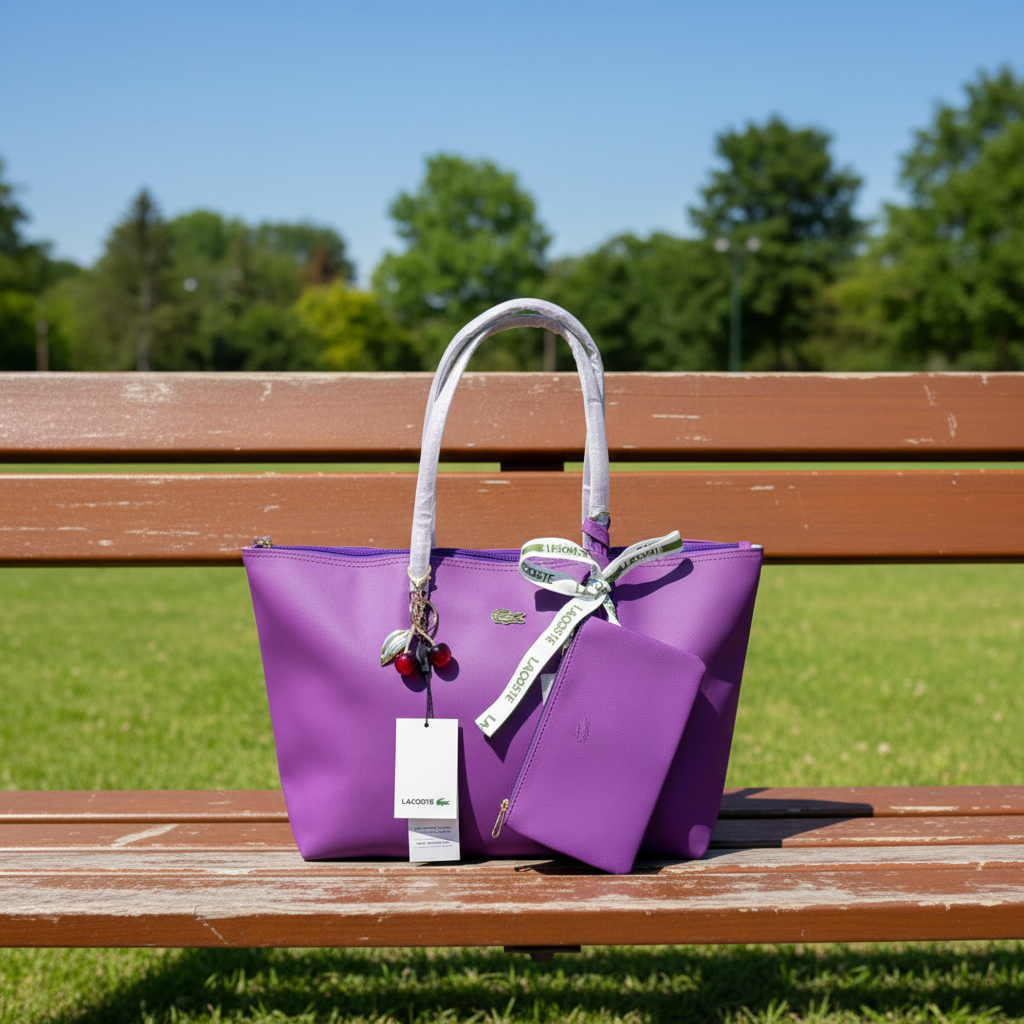 Purple Lacoste Tote - Park