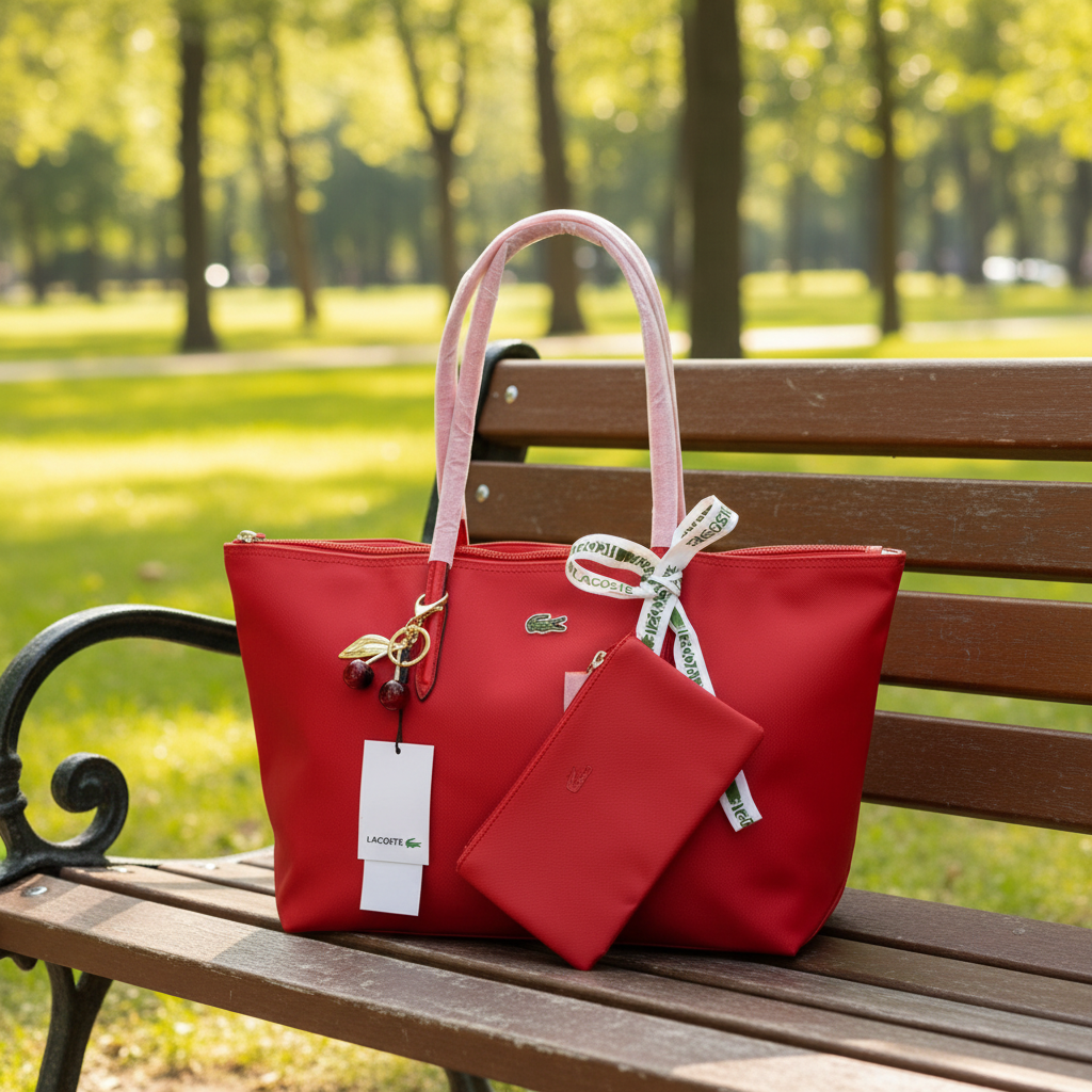 Red Lacoste Tote - Park