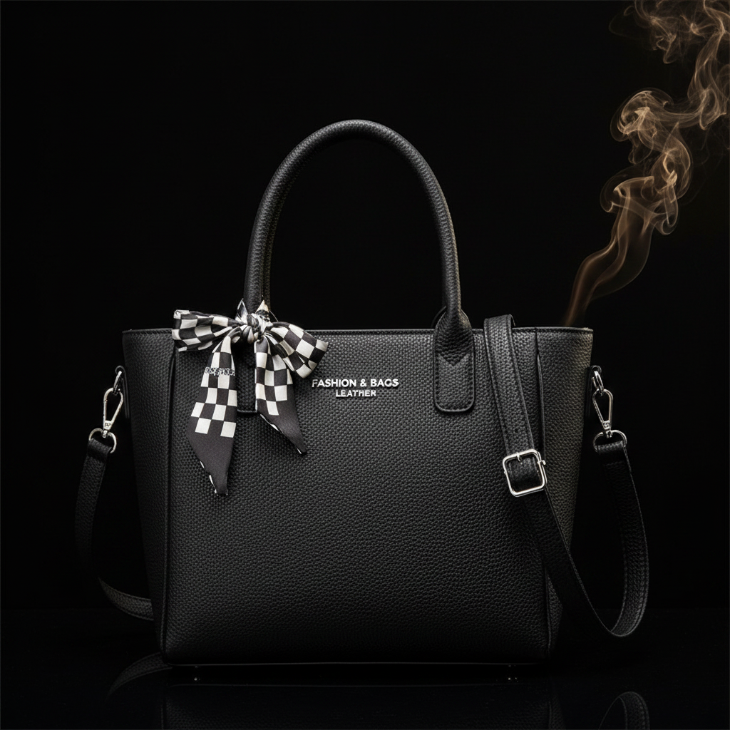 Scarf Tote – Black