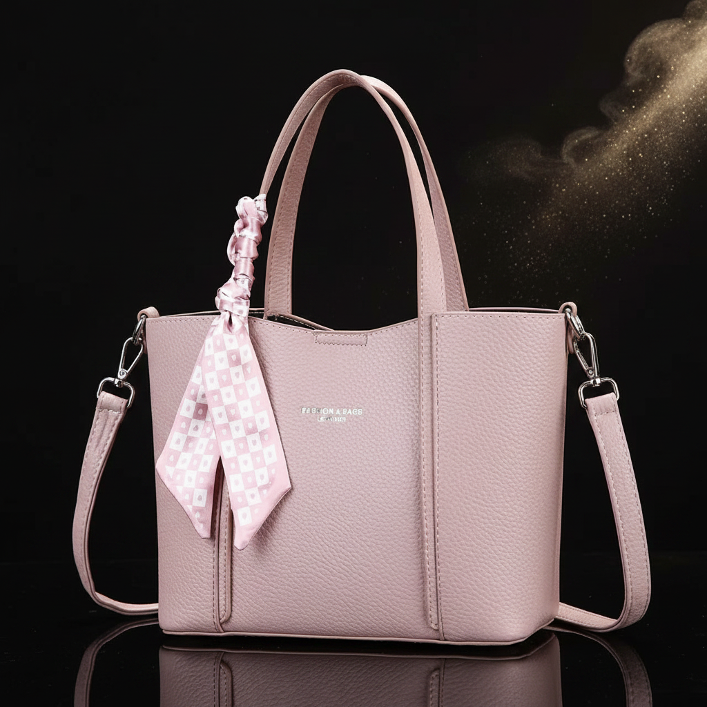 Scarf Tote – Blush Pink