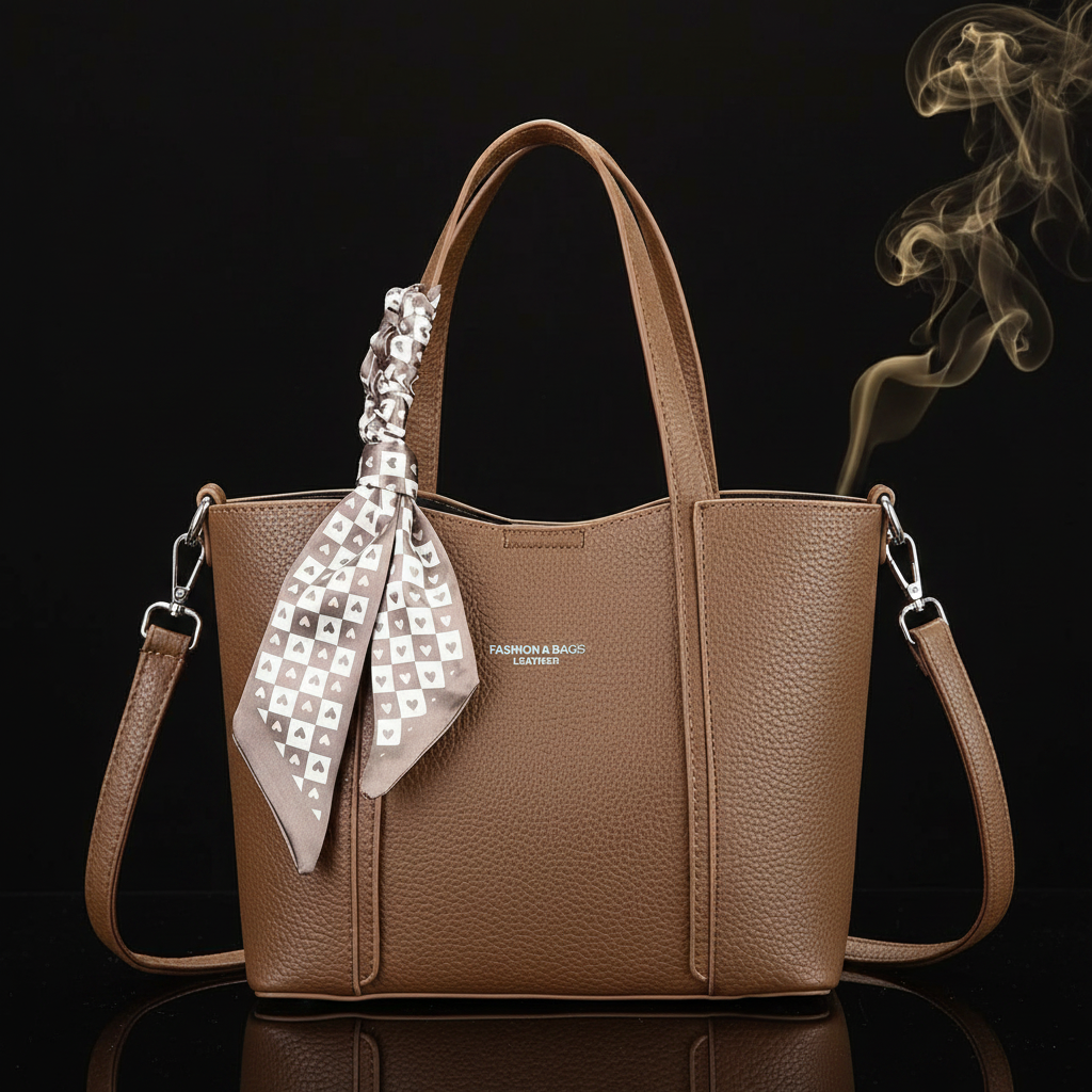 Scarf Tote – Khaki